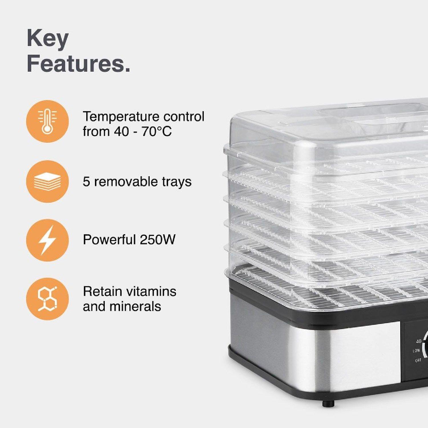 VonShef - 5 Tray Dehydrator