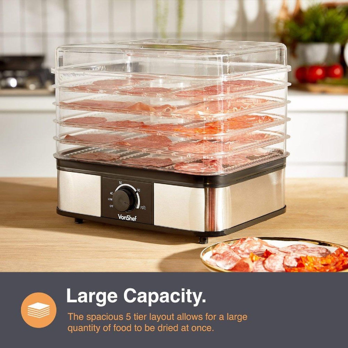 VonShef - 5 Tray Dehydrator