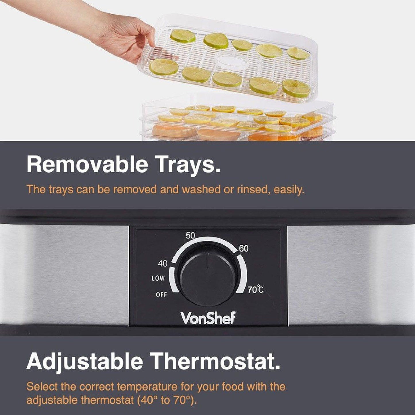 VonShef - 5 Tray Dehydrator