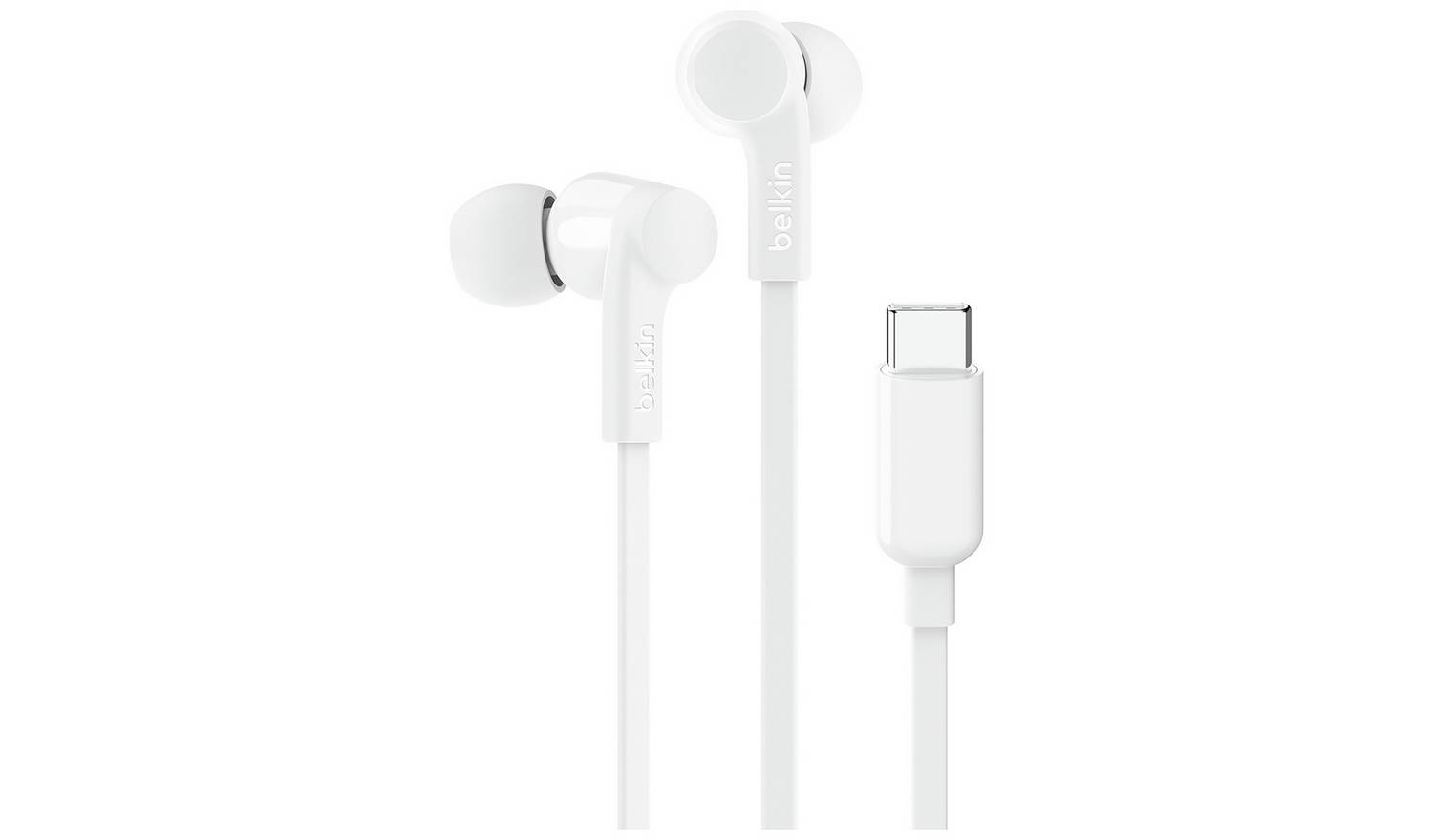 Belkin SoundForm USB-C In-Ear Wired Earbuds - White
