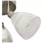 Argos Home Steel 3 Lights Ribbed Spotlights - Chrome