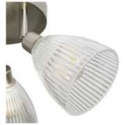 Argos Home Steel 3 Lights Ribbed Spotlights - Chrome