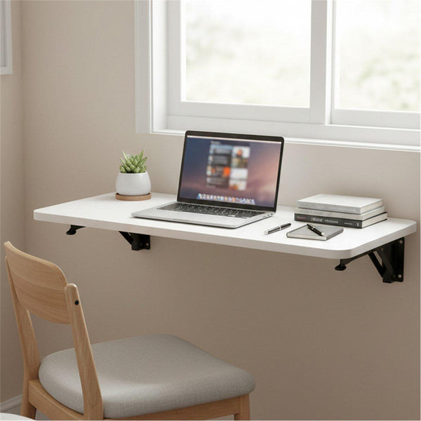 Kabinet UK Wall-mounted Folding Table with Iron Brackets