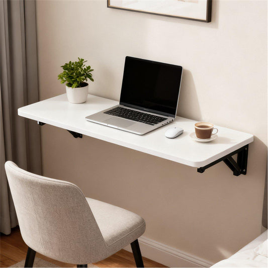 Kabinet UK Wall-mounted Folding Table with Iron Brackets