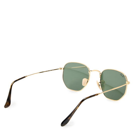 Ray-Ban Gold 0rb3548n Octagonal Sunglasses