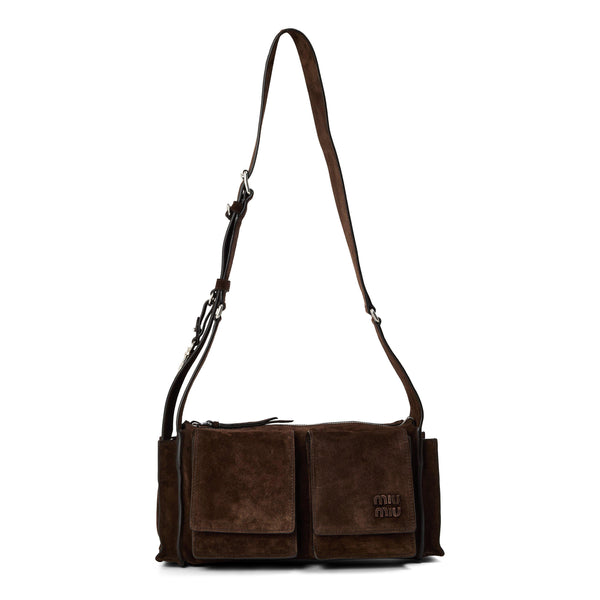 Miu Miu Utilitaire suede shoulder bag