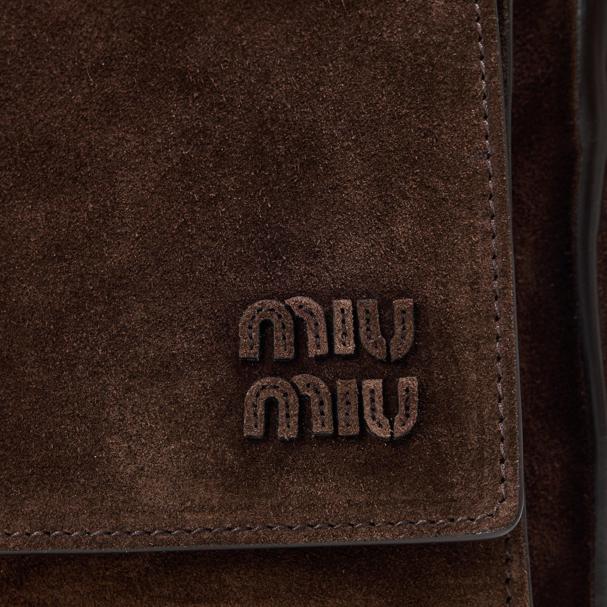 Miu Miu Utilitaire suede shoulder bag