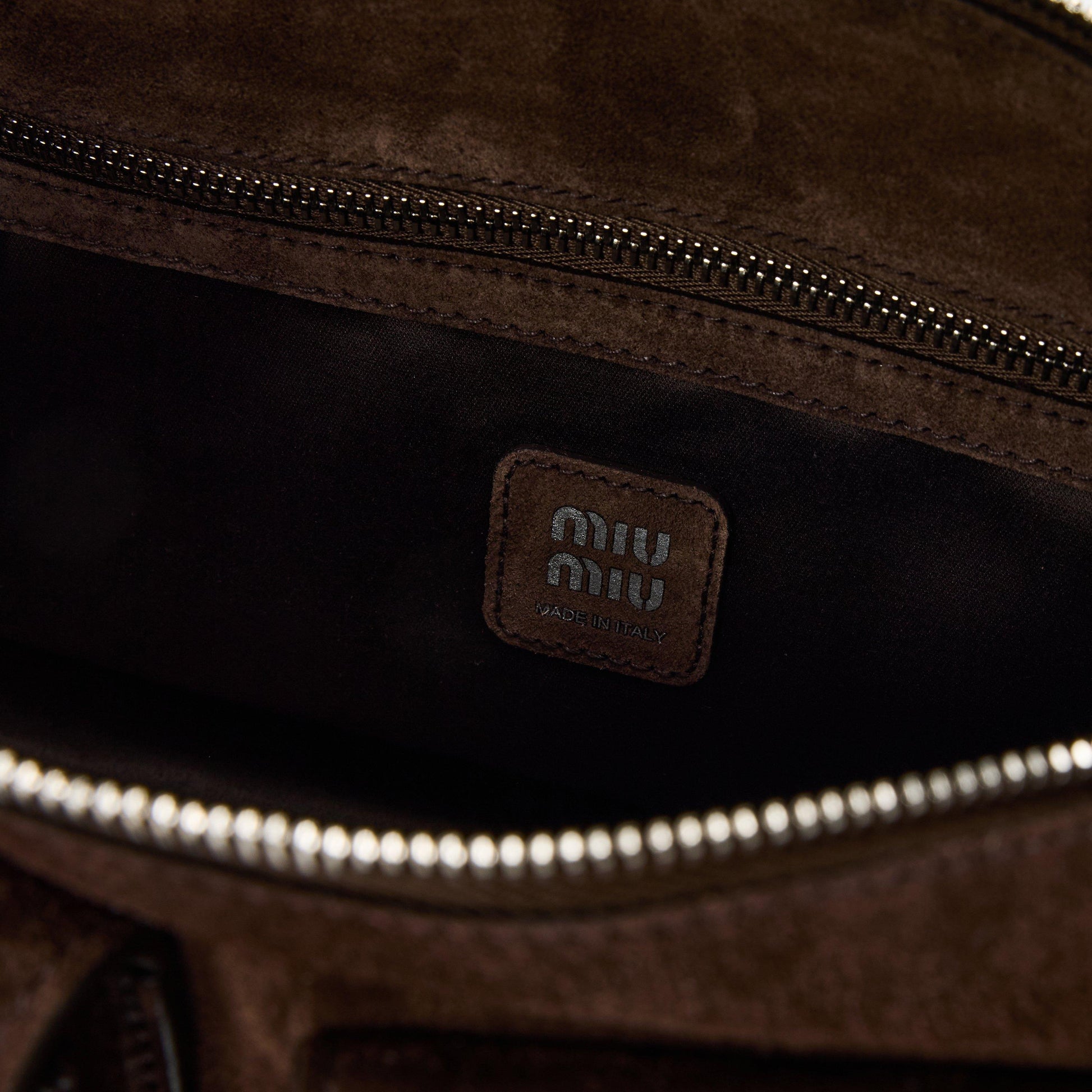 Miu Miu Utilitaire suede shoulder bag
