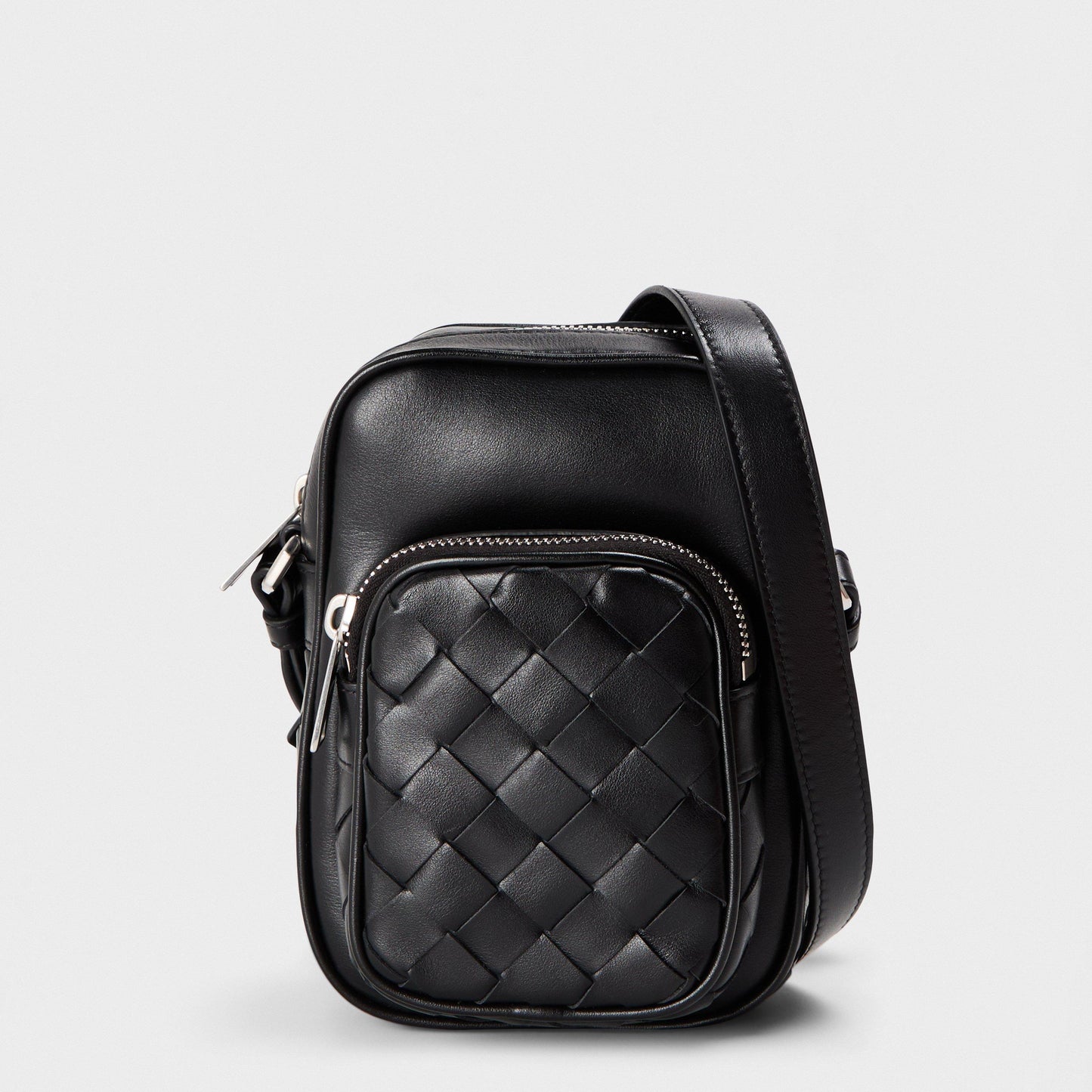 Bottega Veneta Men's Adjustable Strap Cross Body Bag