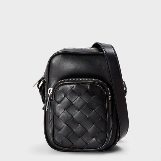 Bottega Veneta Men's Adjustable Strap Cross Body Bag