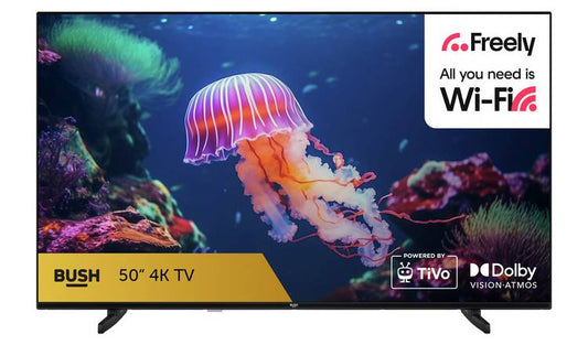 Bush 50 Inch 50UT24SB Smart 4K UHD HDR LED TiVo Freely TV