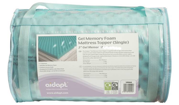 Aidapt 5.0cm Memory Foam Cool Mattress Topper - Single