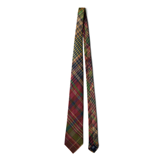 Linen Plaid Tie