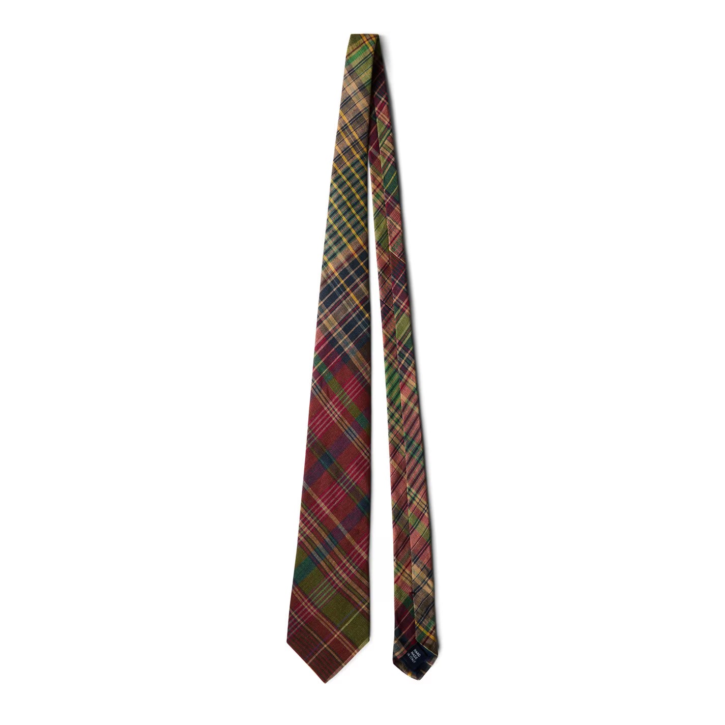 Linen Plaid Tie
