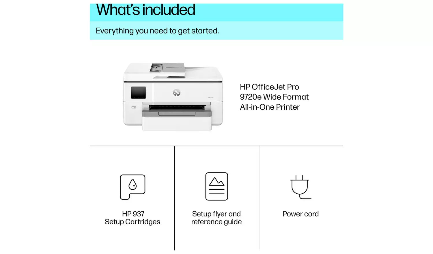 HP OfficeJet Pro 9720e A3 AiO Printer & 3 months Instant Ink