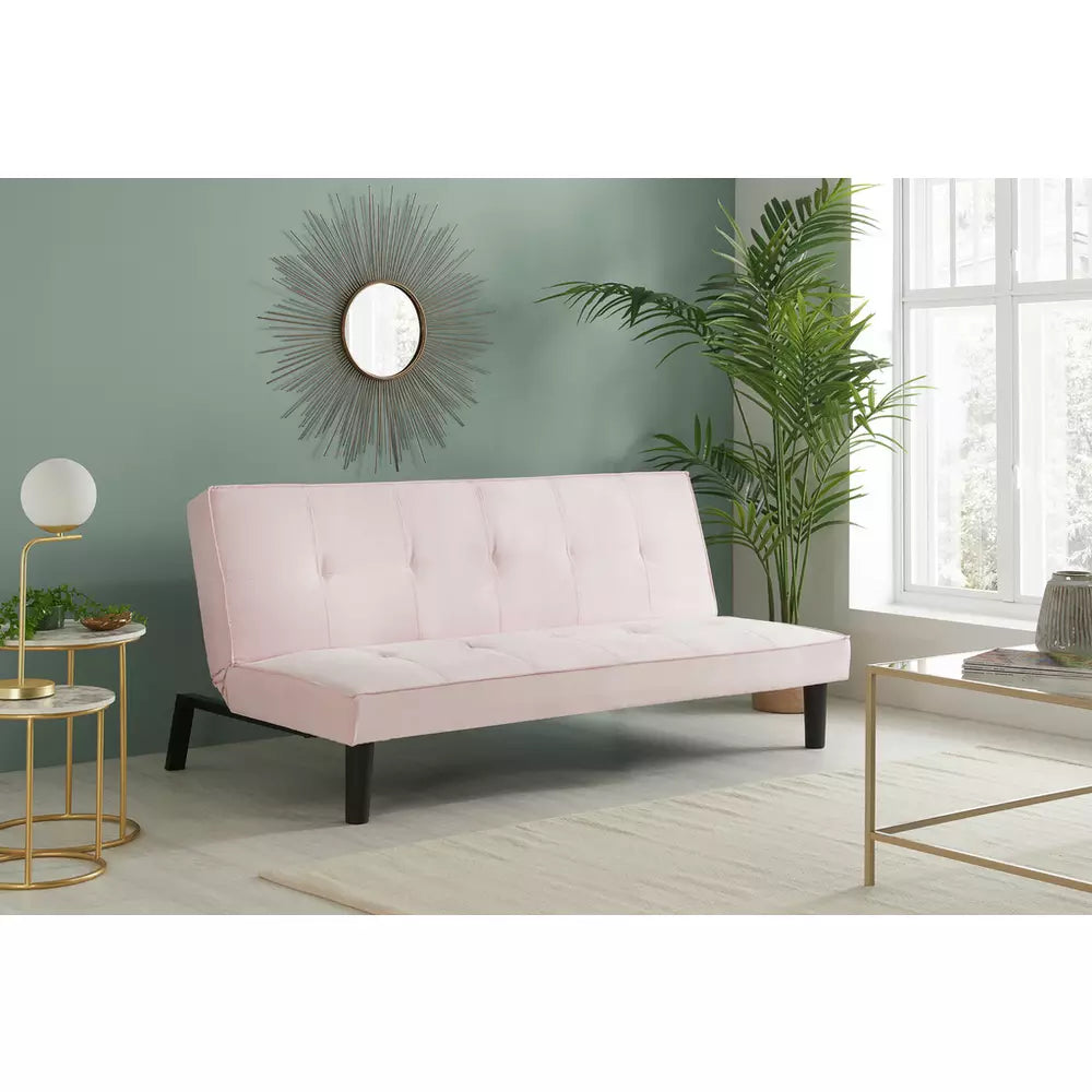 Birlea Aurora Velvet Clic Clac Sofa Bed - Pink