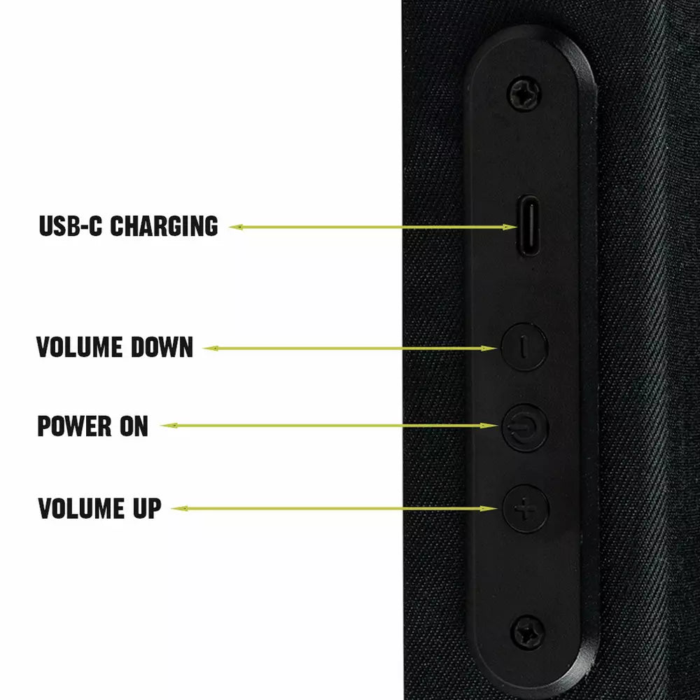 Swipe Sound Frame Bluetooth Speaker - Black