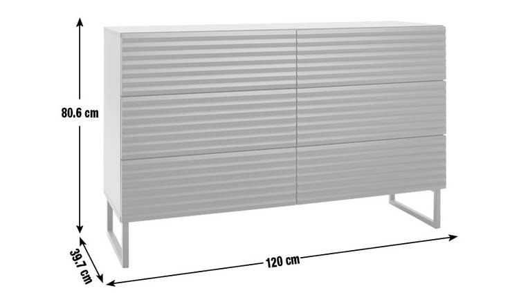 Habitat Cairo 6 Drawer Chest - Black