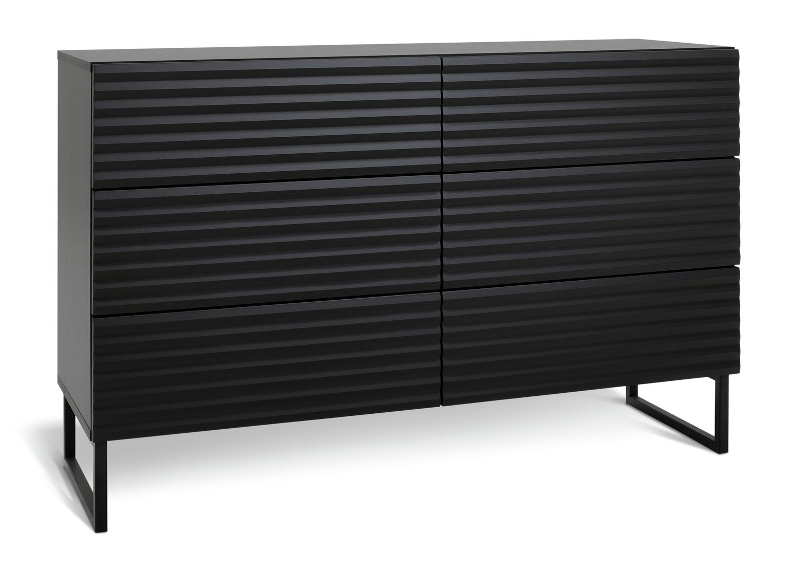Habitat Cairo 6 Drawer Chest - Black