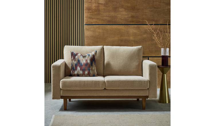 Habitat Della Fabric 2 Seater Sofa - Natural