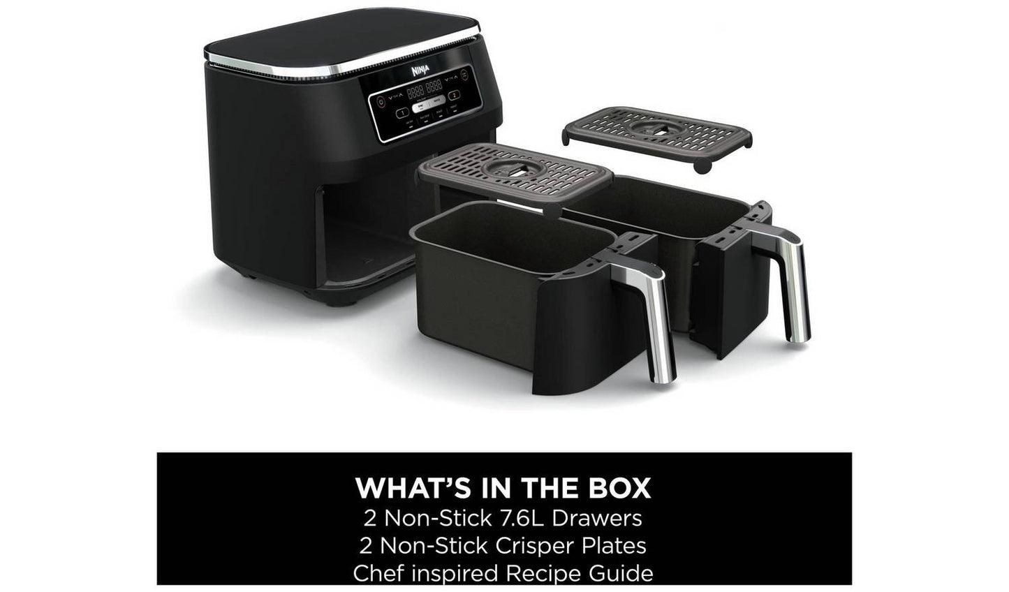 Ninja Foodi AF200UK 4-in-1 7.6L Air Fryer - Black