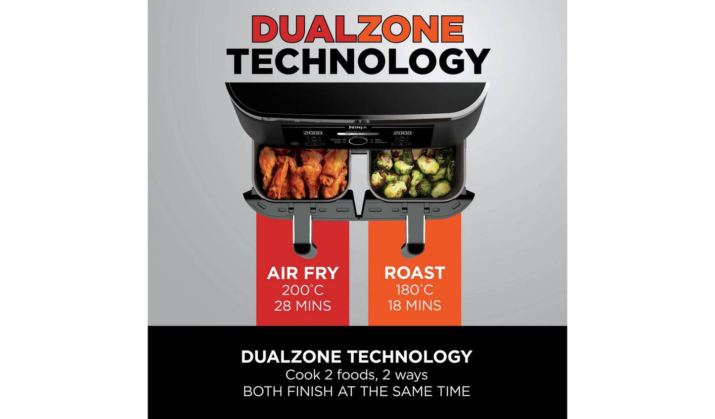 Ninja Foodi AF200UK 4-in-1 7.6L Air Fryer - Black