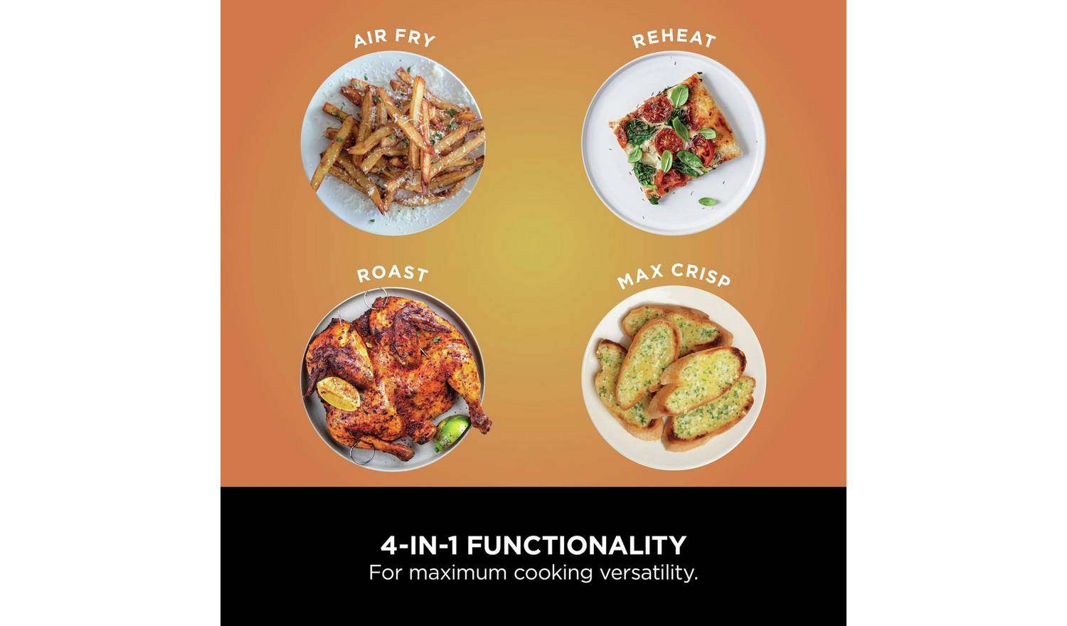 Ninja Foodi AF200UK 4-in-1 7.6L Air Fryer - Black