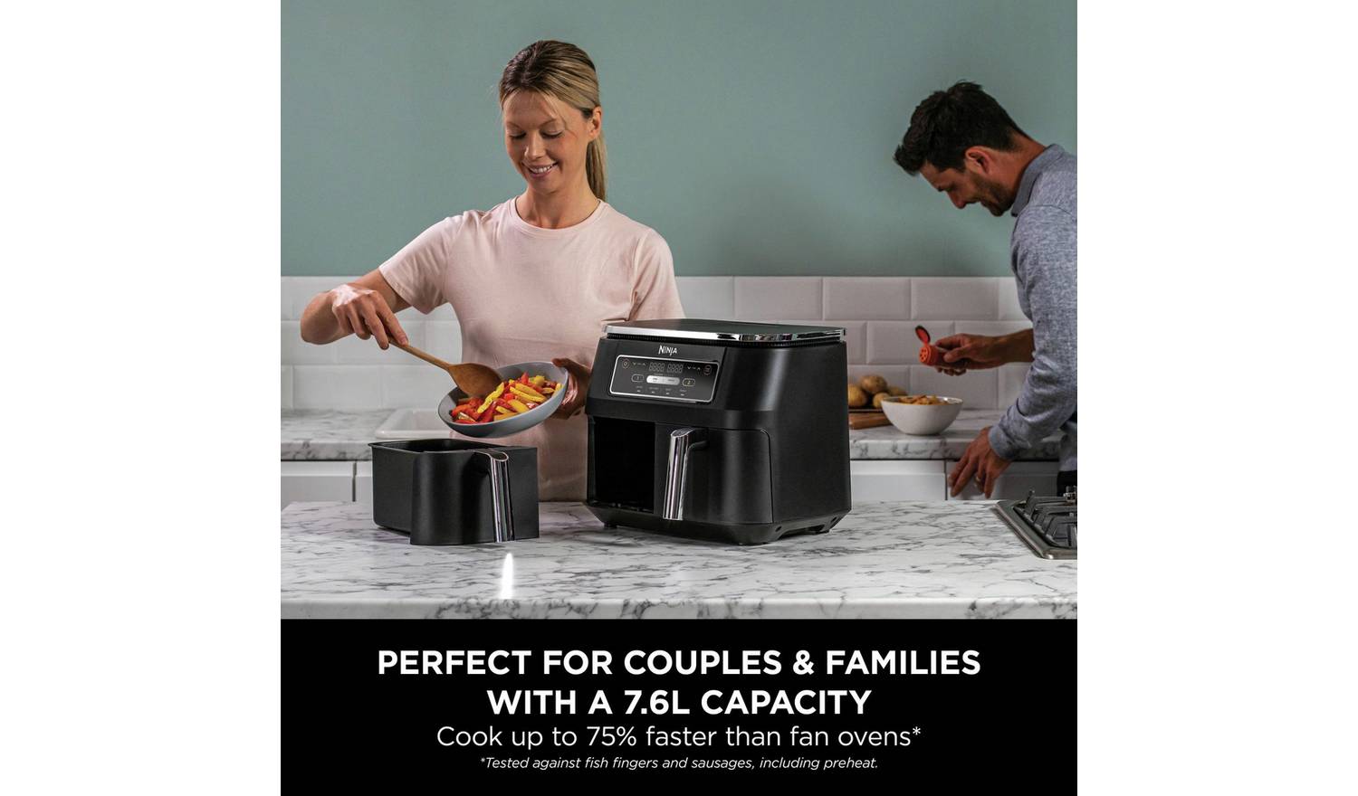 Ninja Foodi AF200UK 4-in-1 7.6L Air Fryer - Black