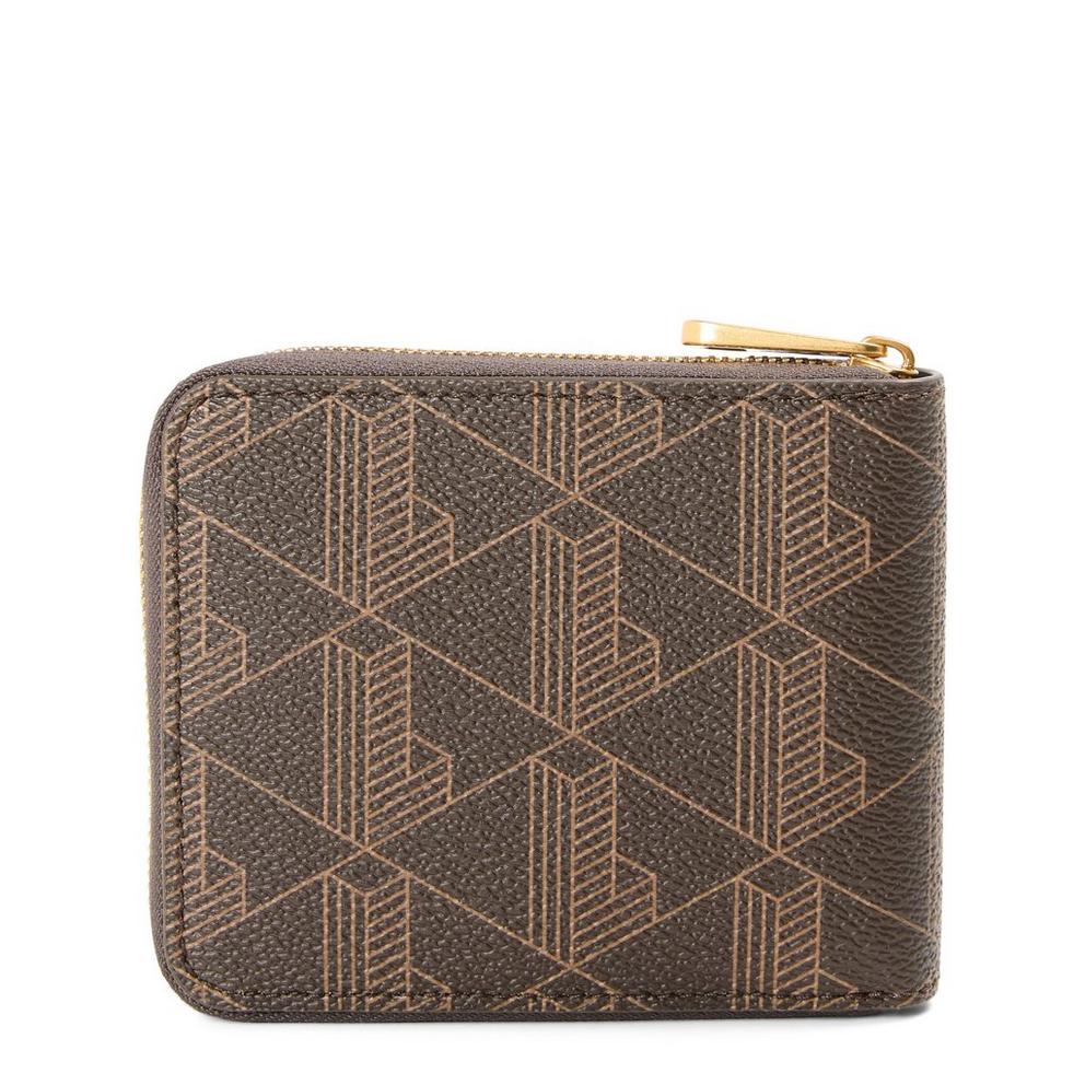 Lacoste Men's Mono Leather Billfold Wallet