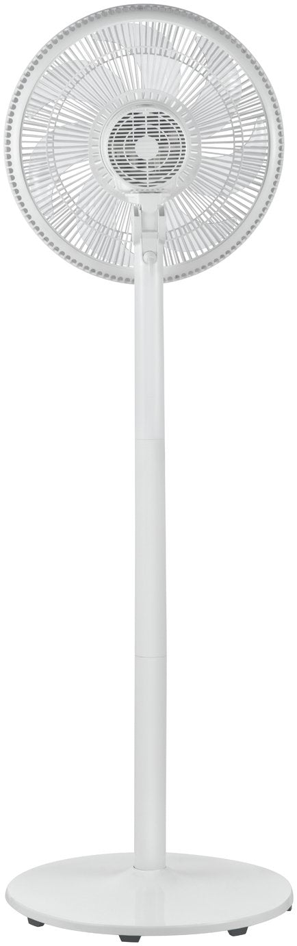 Bush White Pedestal Fan with Remote Control - 16 Inch