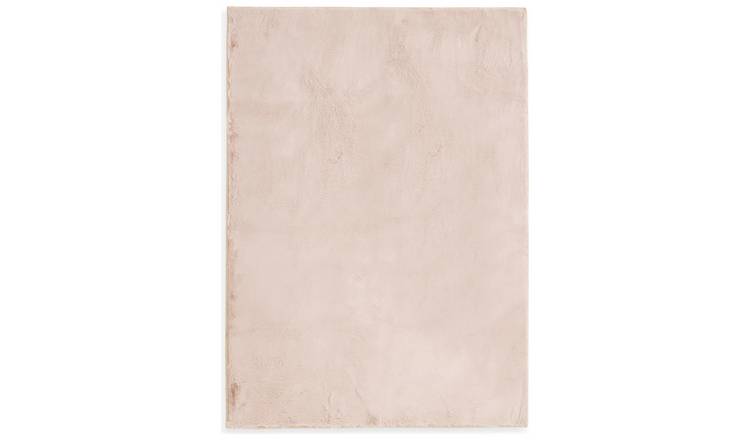 Habitat Cosy Soft Blush Short Pile Rug - 150x80cm