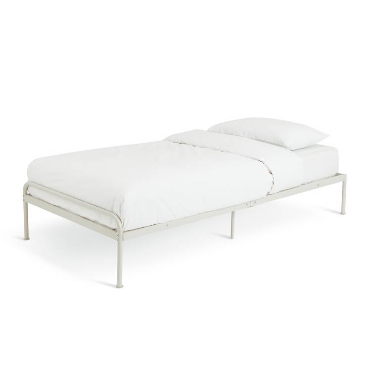 Habitat Monty Single Platform Bed Frame - Light Grey
