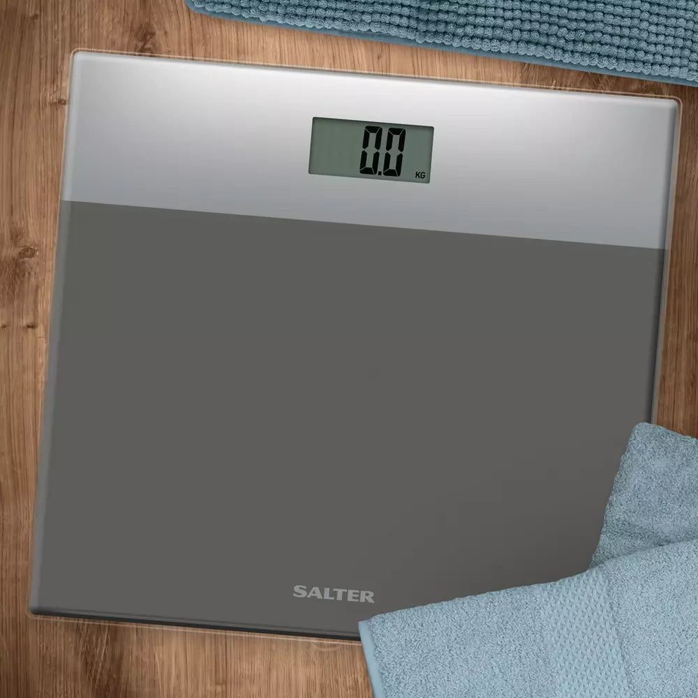 Salter Glass Digital Bathroom Scales - Silver