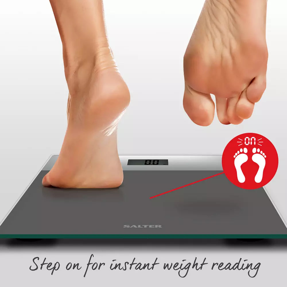 Salter Glass Digital Bathroom Scales - Silver