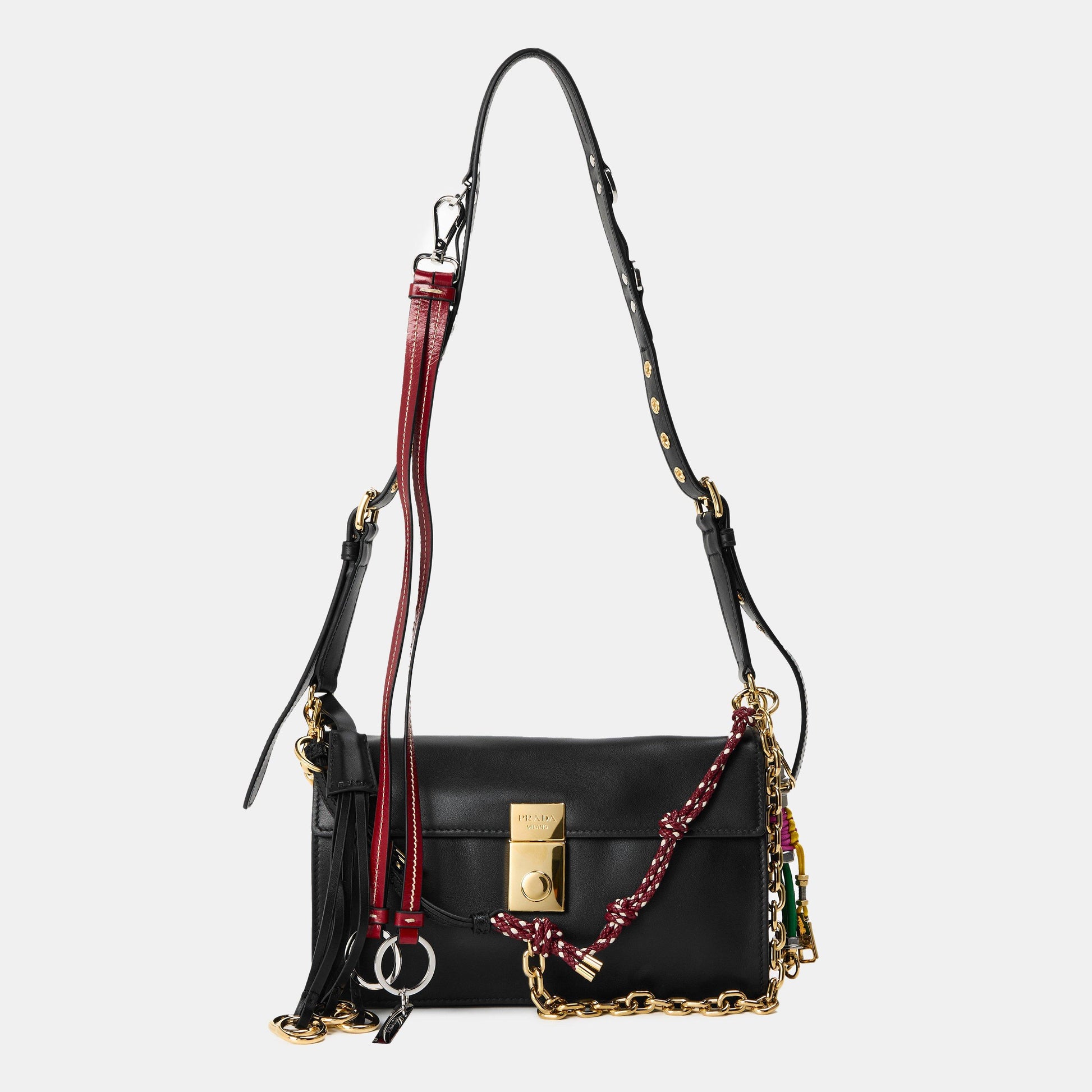 Prada Soft Sound Small Leather Handbag