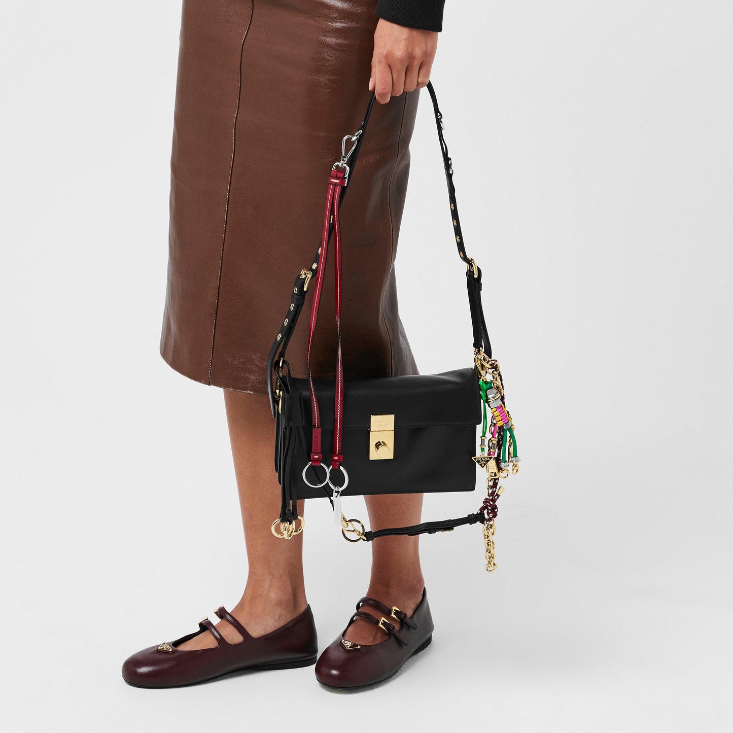 Prada Soft Sound Small Leather Handbag