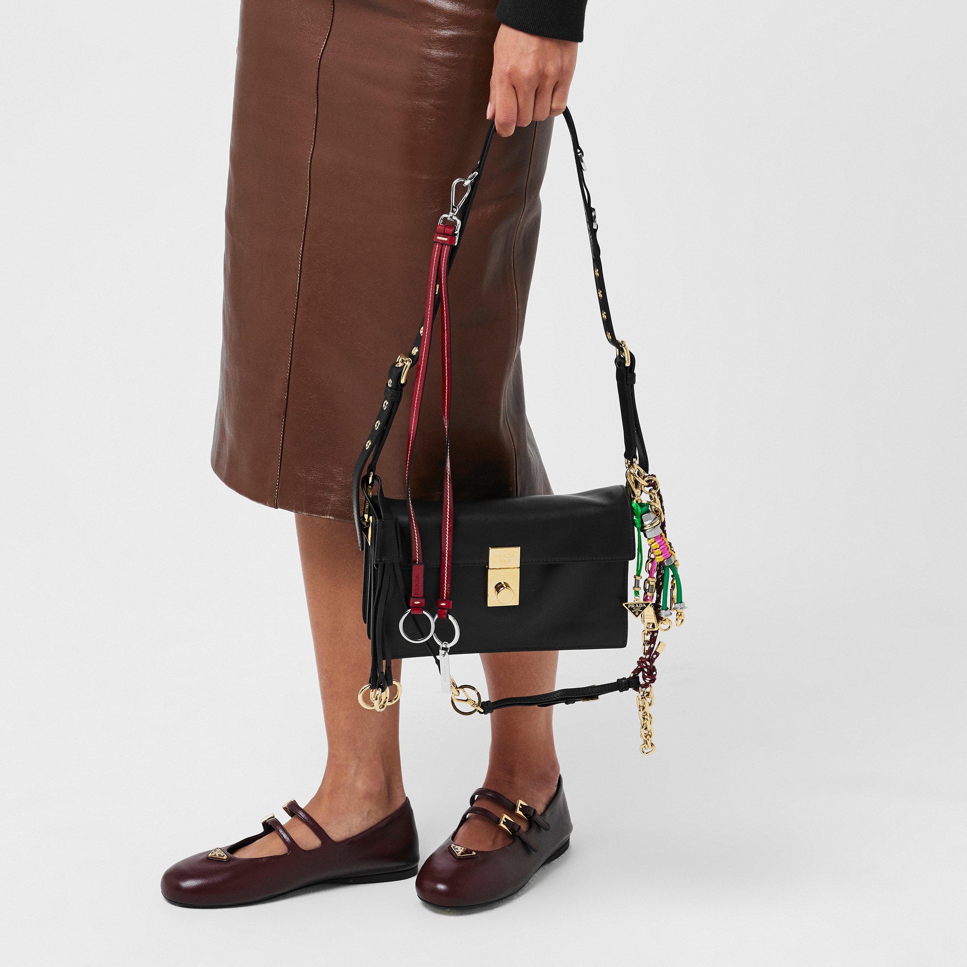 Prada Soft Sound Small Leather Handbag