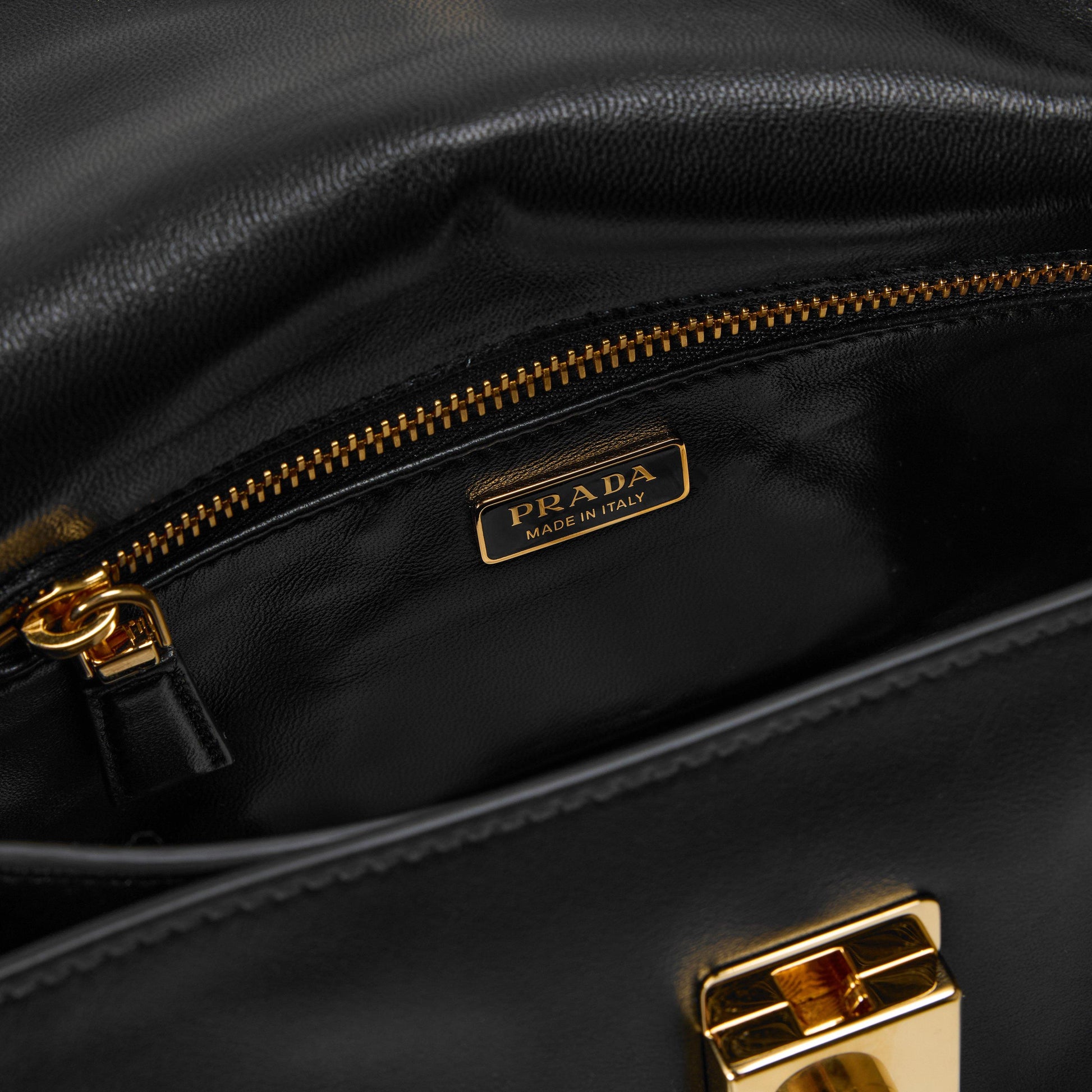 Prada Soft Sound Small Leather Handbag