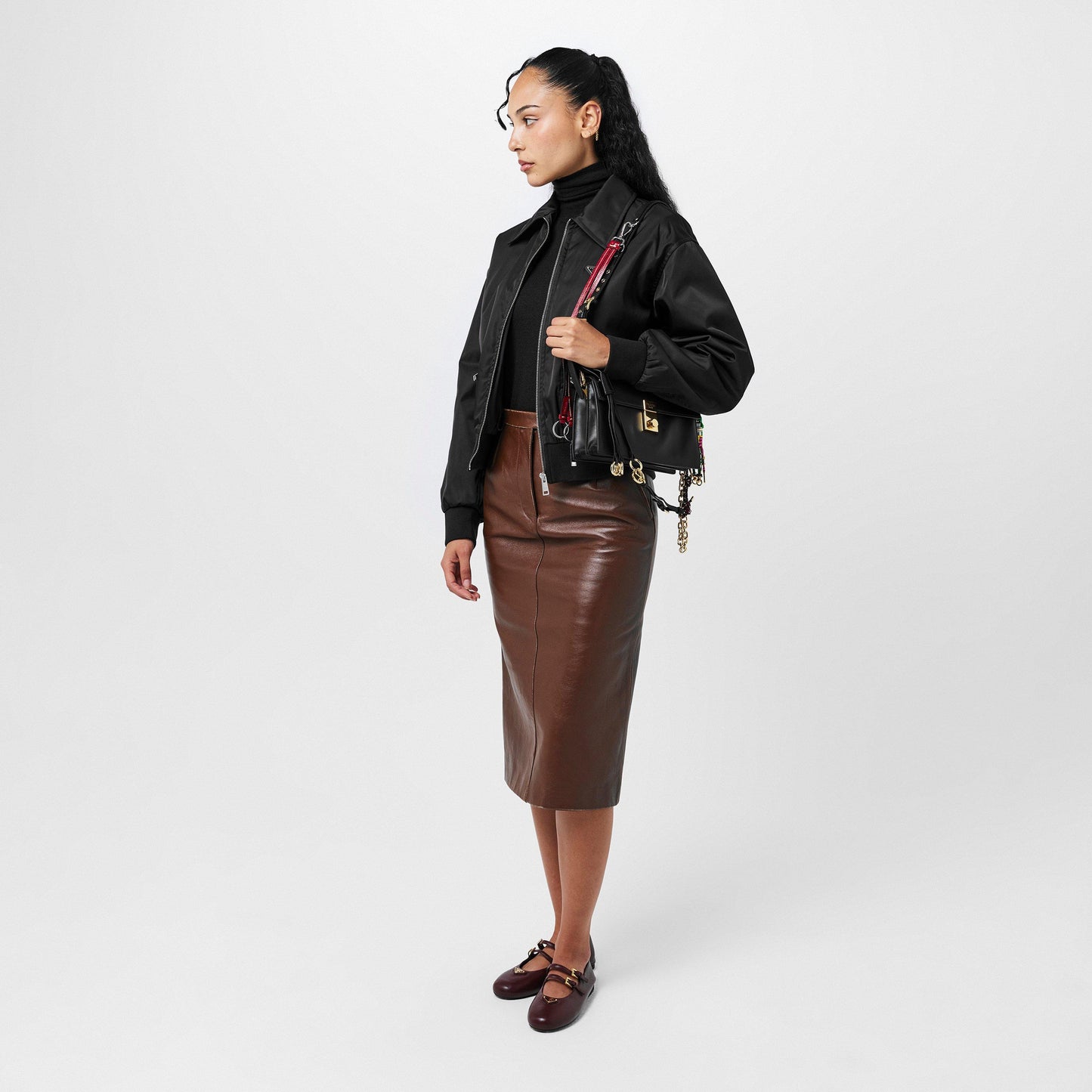 Prada Soft Sound Small Leather Handbag