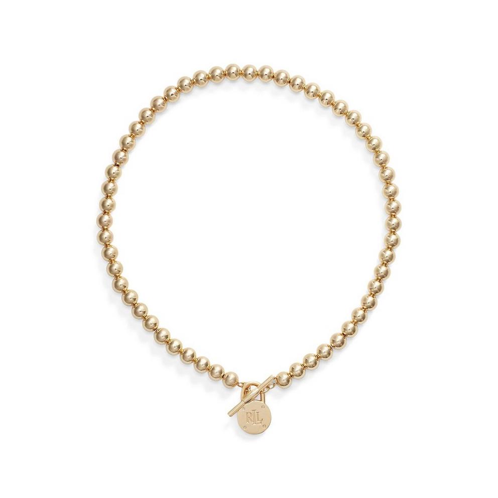 Lauren Ralph Lauren Gold Padlock Logo Necklace