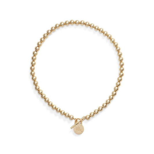 Lauren Ralph Lauren Gold Padlock Logo Necklace