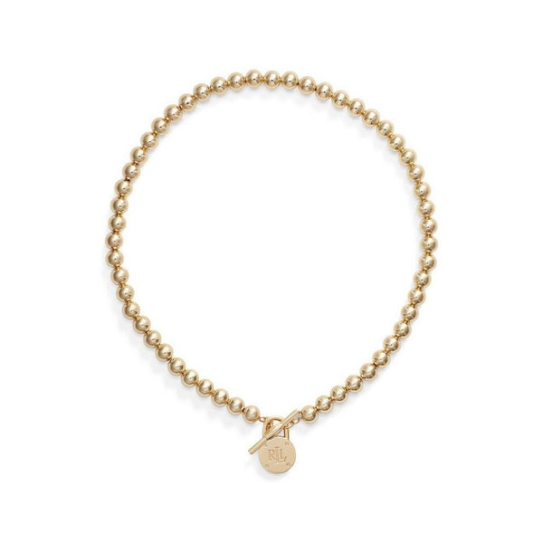 Lauren Ralph Lauren Gold Padlock Logo Necklace