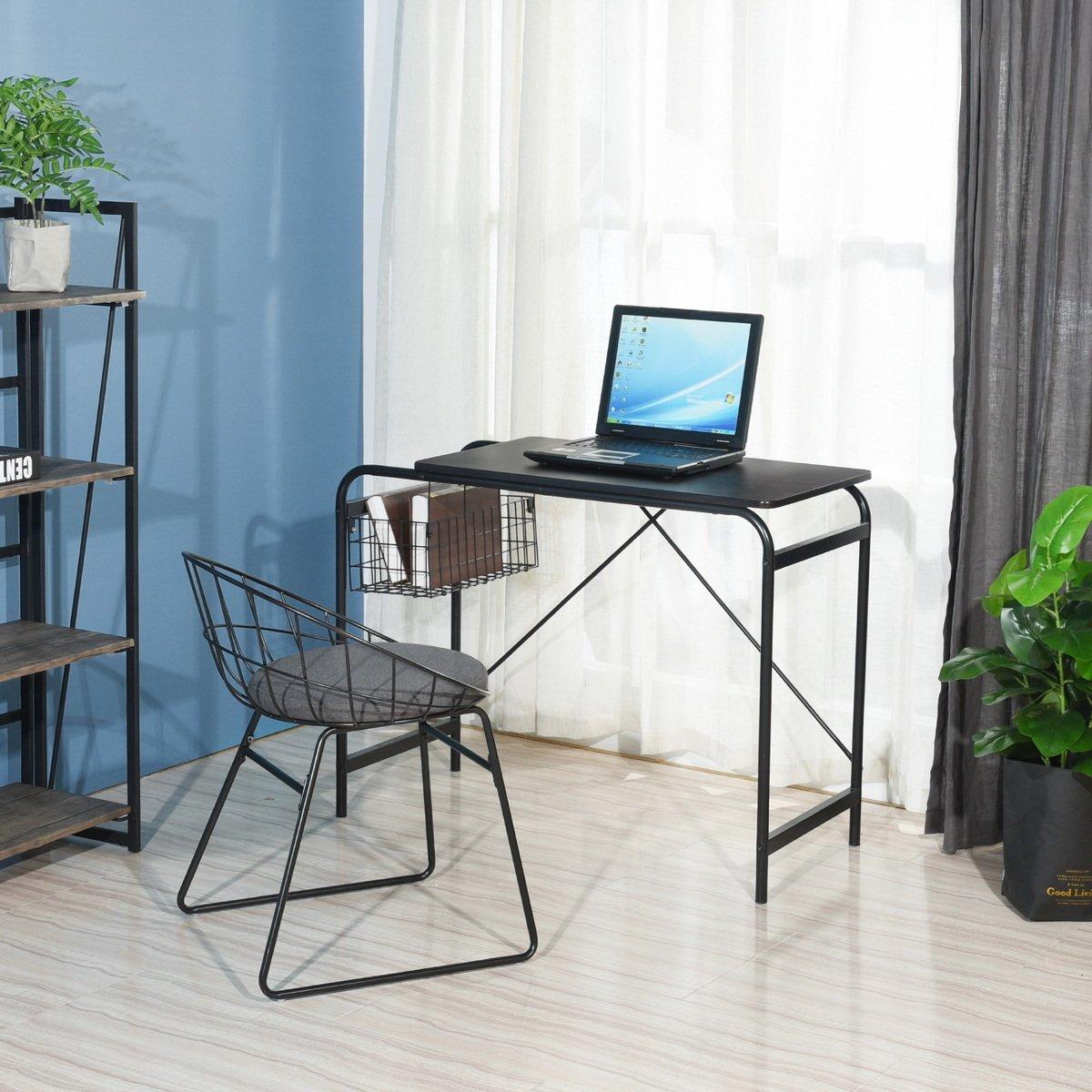 FurnitureR Habibi 100cm Desk with Basket