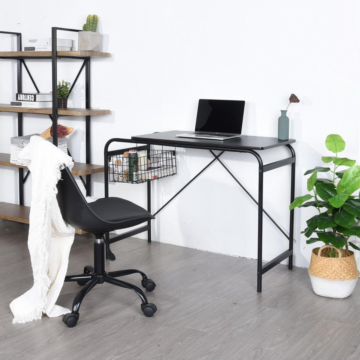 FurnitureR Habibi 100cm Desk with Basket