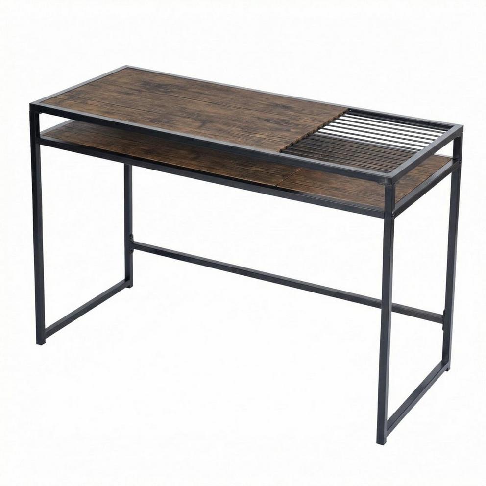 FurnitureR Line Alfi 110cm Desk with One Shelf