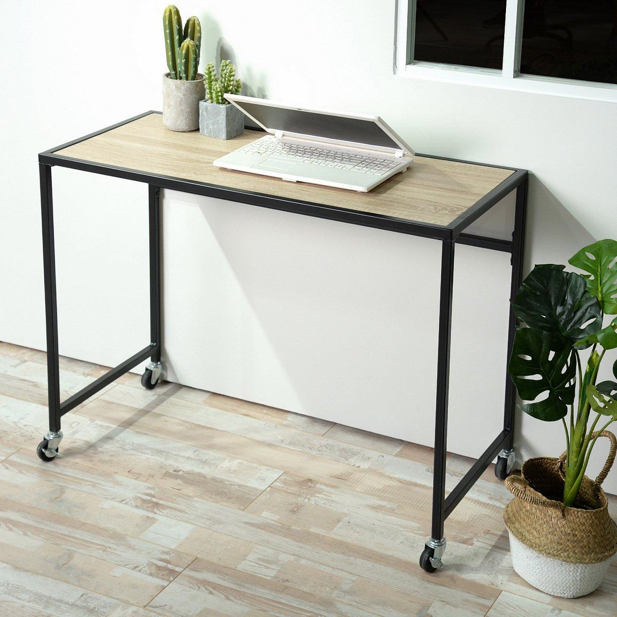 FurnitureR Waikaia 100cm Desk with Wheels