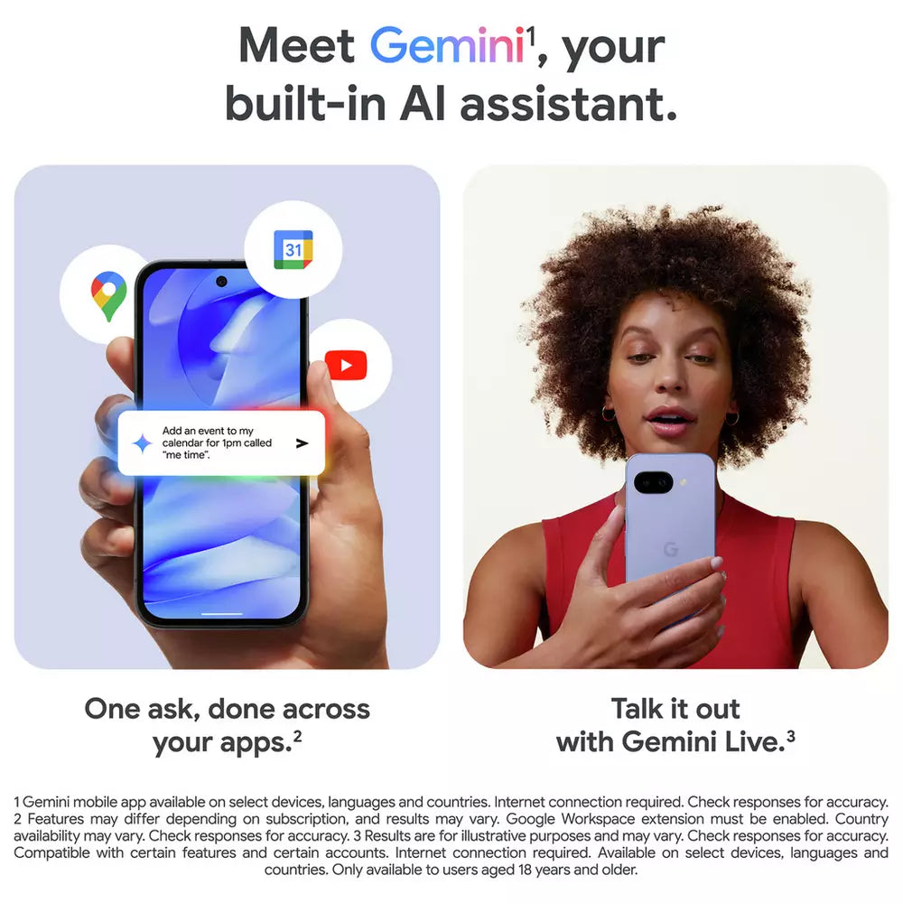 SIM Free Google Pixel 9a 5G 128GB AI Mobile Phone - Obsidian