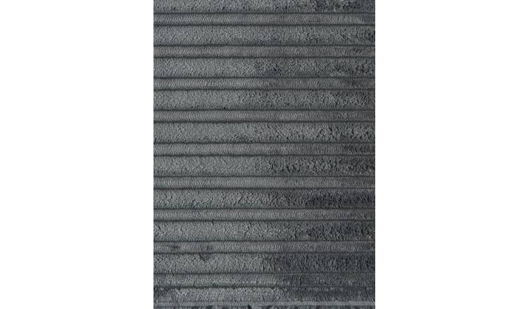 Argos Home Harry Small Right Hand Cord Corner Sofa-Charcoal