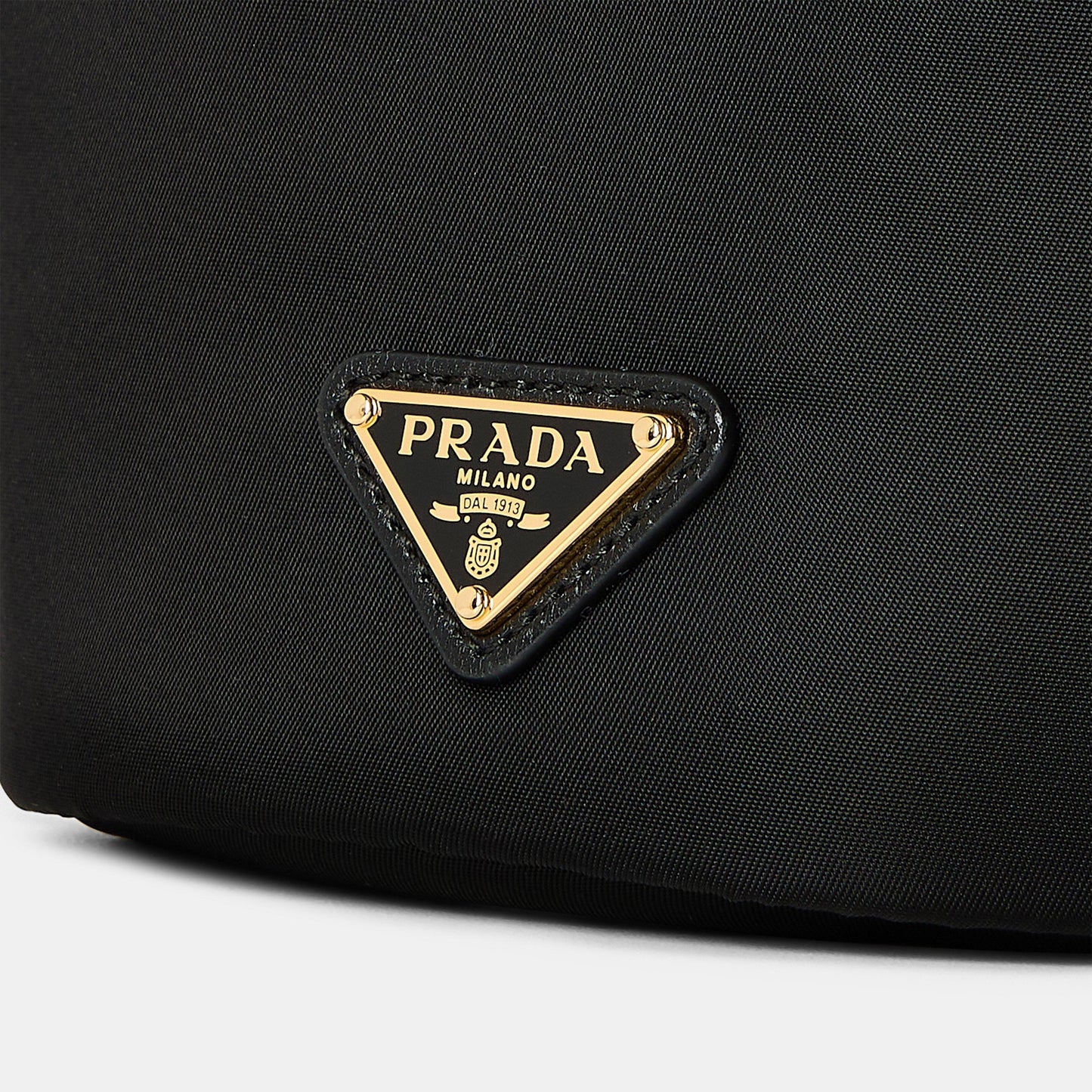 Prada Petit Sac Noir mini Re-Nylon and nappa leather bucket bag