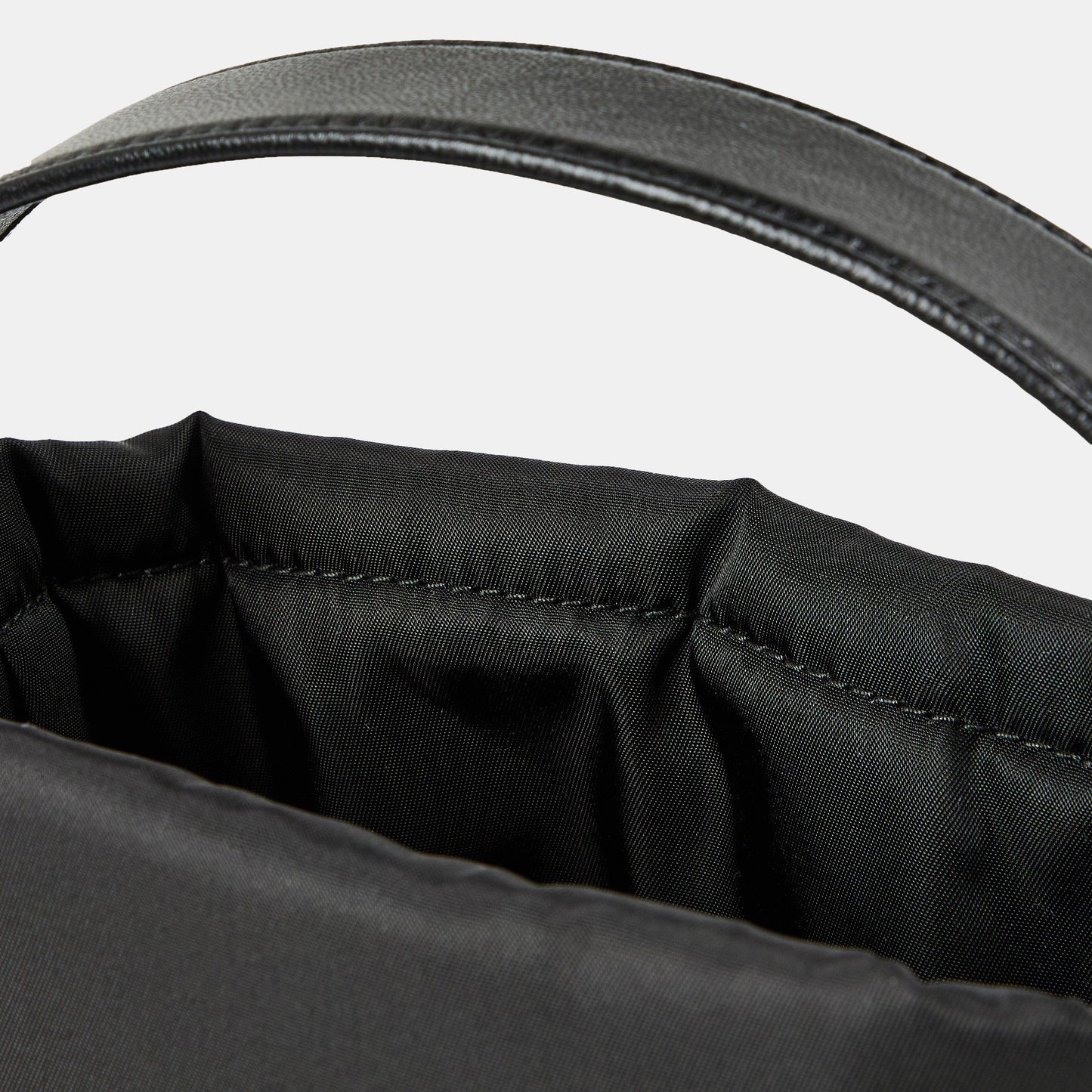 Prada Petit Sac Noir mini Re-Nylon and nappa leather bucket bag